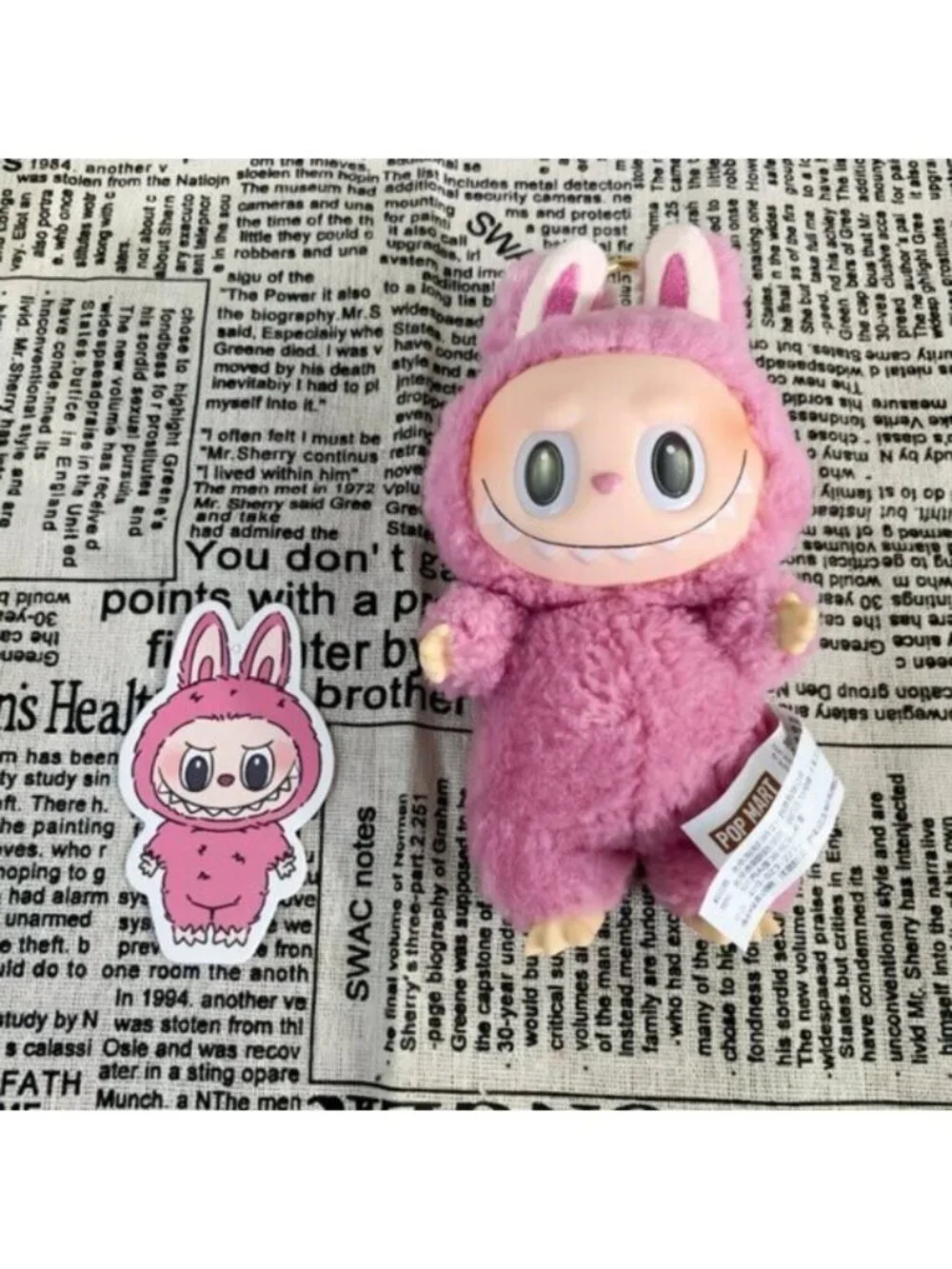 Pink Bunny Keychain Accessory - Picture 3 of 7